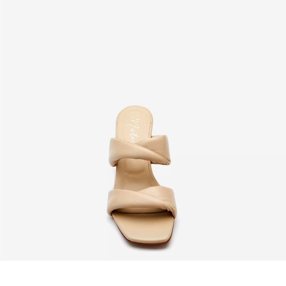 Matisse Cream Block Heel Sandals - Picture 2 of 5
